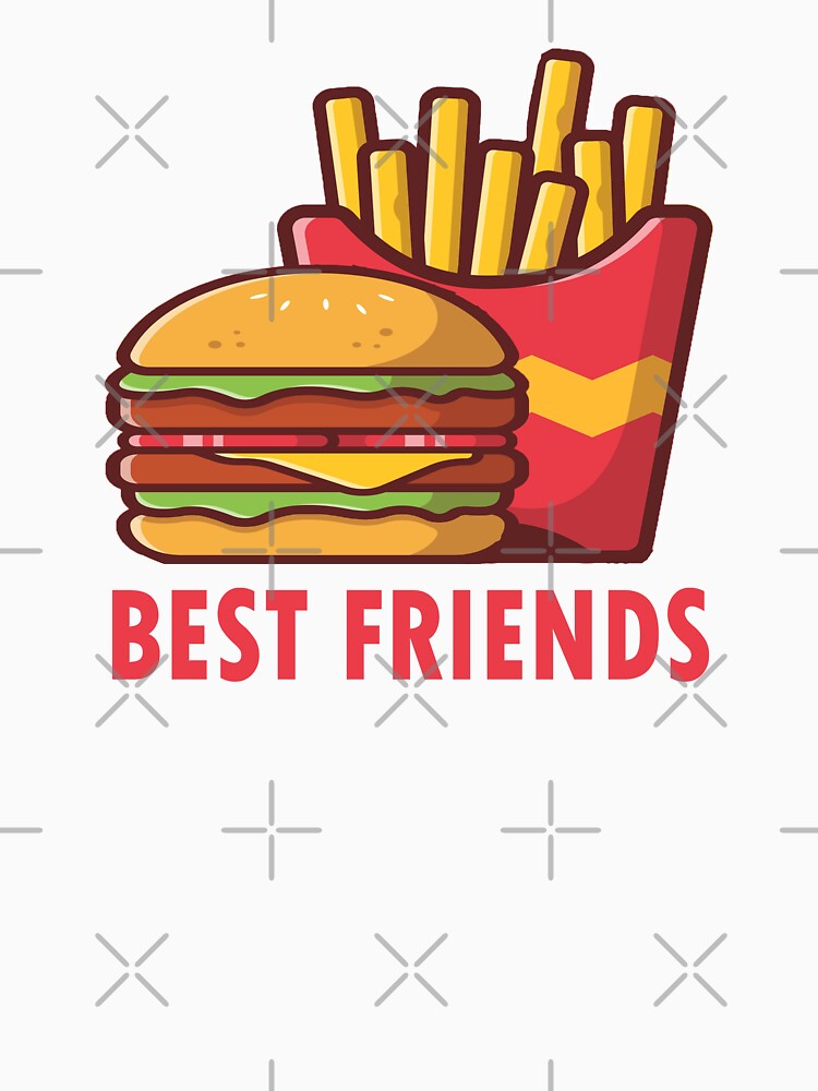 Burger And Fries Are Best Friends by NewPrint