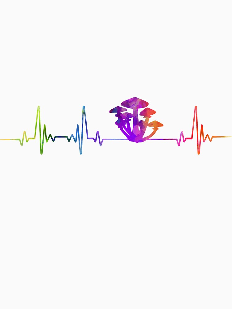 Mushroom heartbeat watercolor, Mushroom watercolor, Mushroom heartbeat by loves789