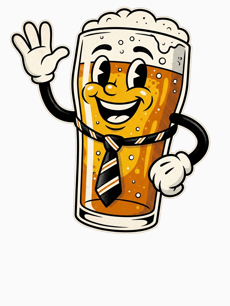 Vintage Rubber Hose Beer Mascot Dad by TeNovaStudio
