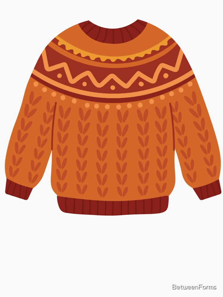 Orange Knit Sweater by BetweenForms