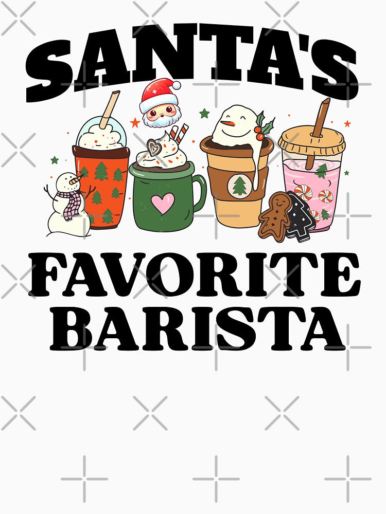 Christmas Barista T Shirt by SeasonXpress