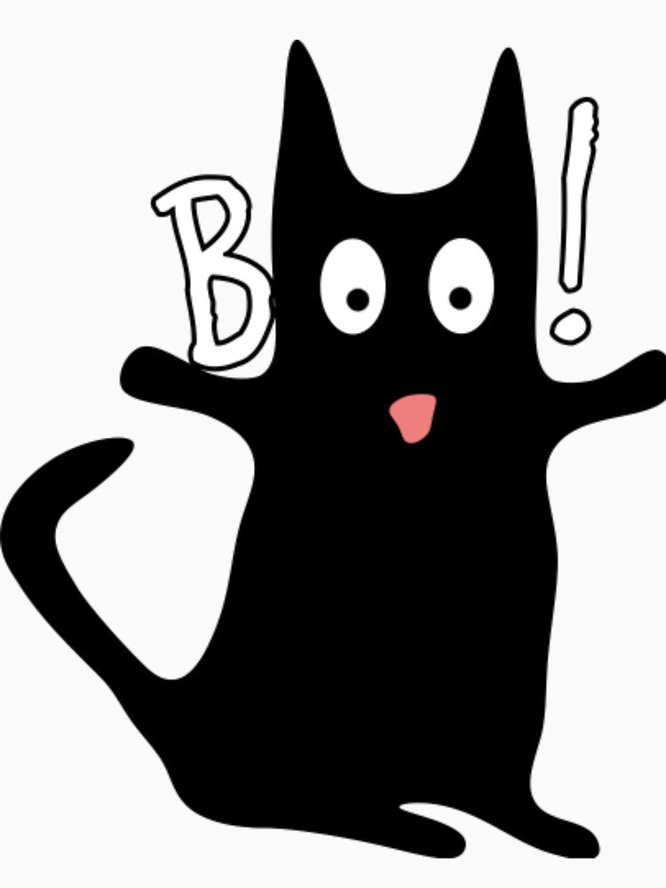Black Cat boo Halloween by DavidPascall