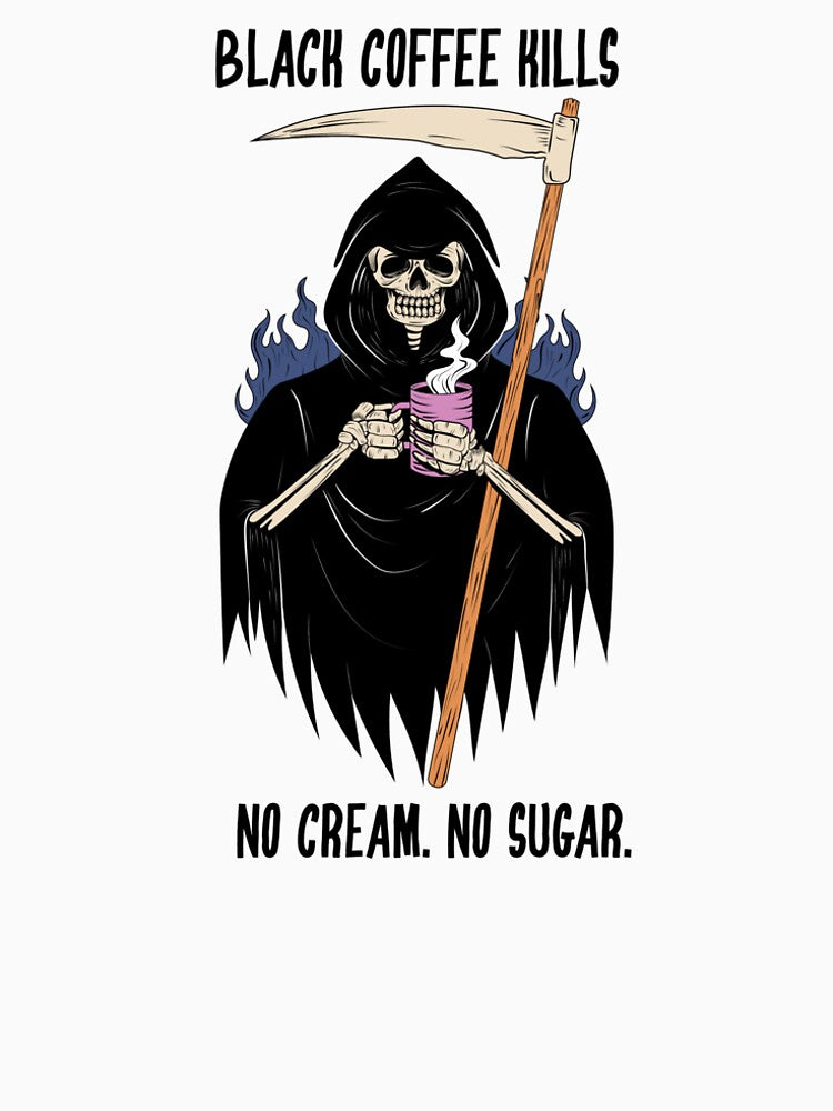 Black Coffee Kills Funny Coffee Shirt by spencestees