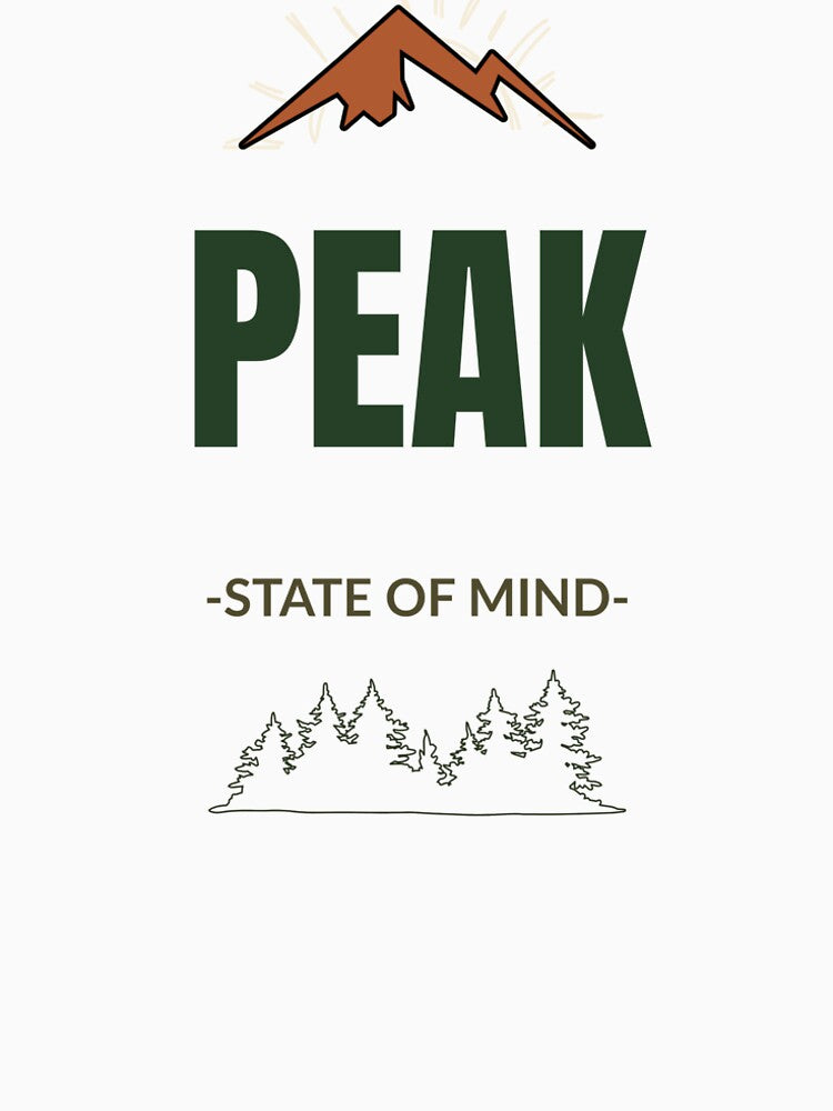 PEAK State of Mind – Minimal Hiking & Nature Design by AttitudeTeesgr