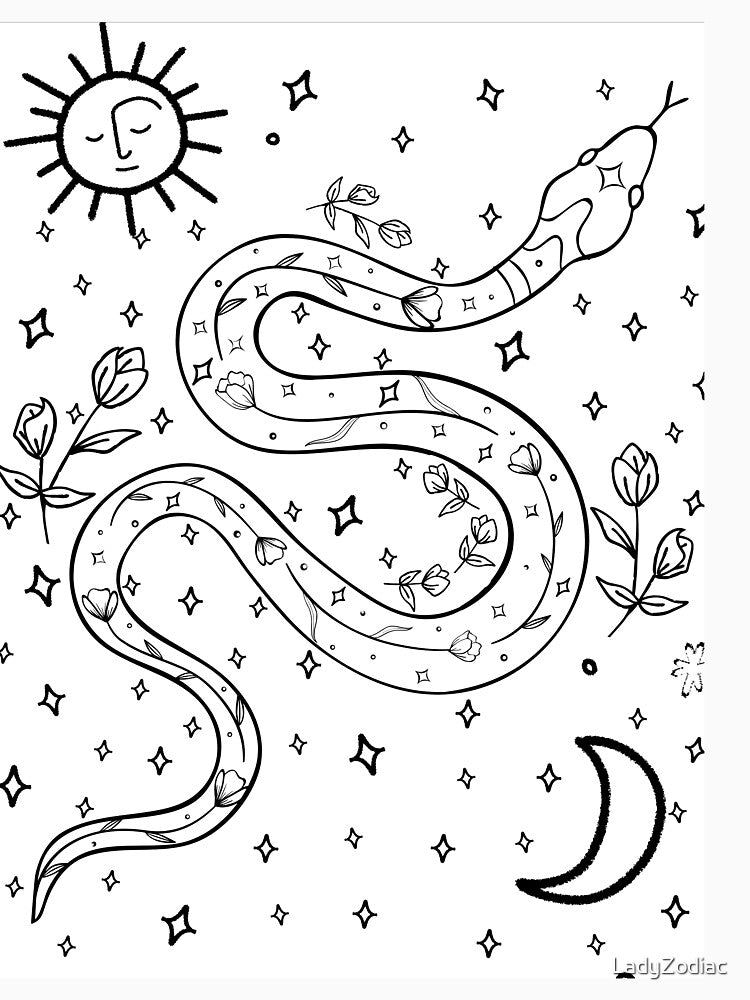 Snake Magic Cosmic Serpent King by LadyZodiac