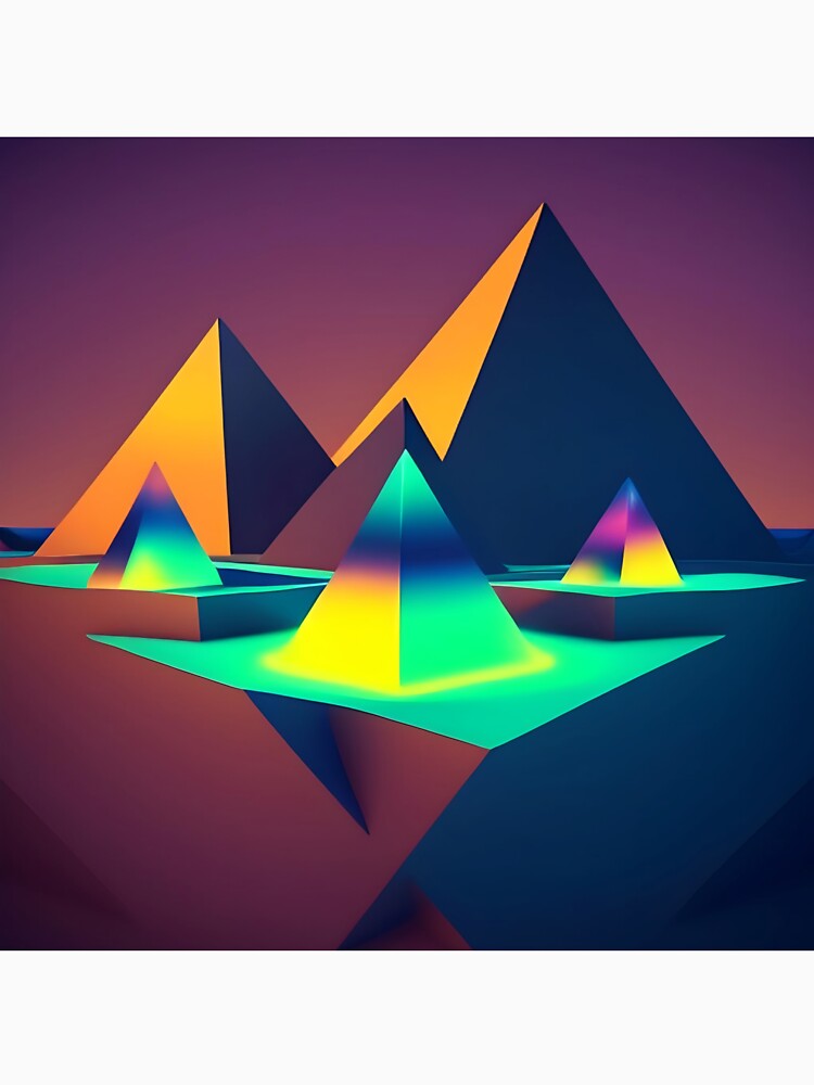 Dark minimalist moutain geometry - 5 by SpecialForceART