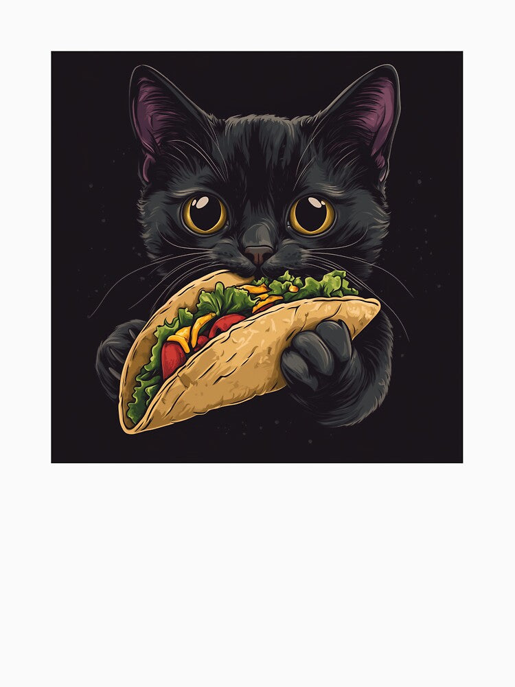 Tacos First, Problems Later – The Wisdom of the Cat by ArtbyPatti