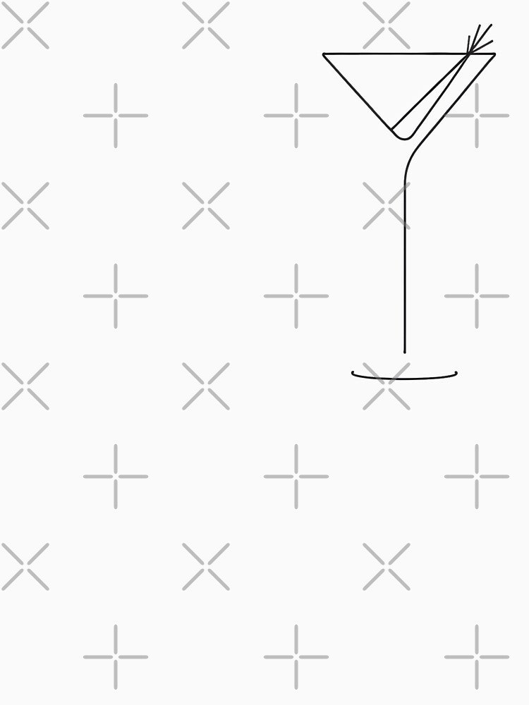 Line art Alcohol Wine Glass by Cravio