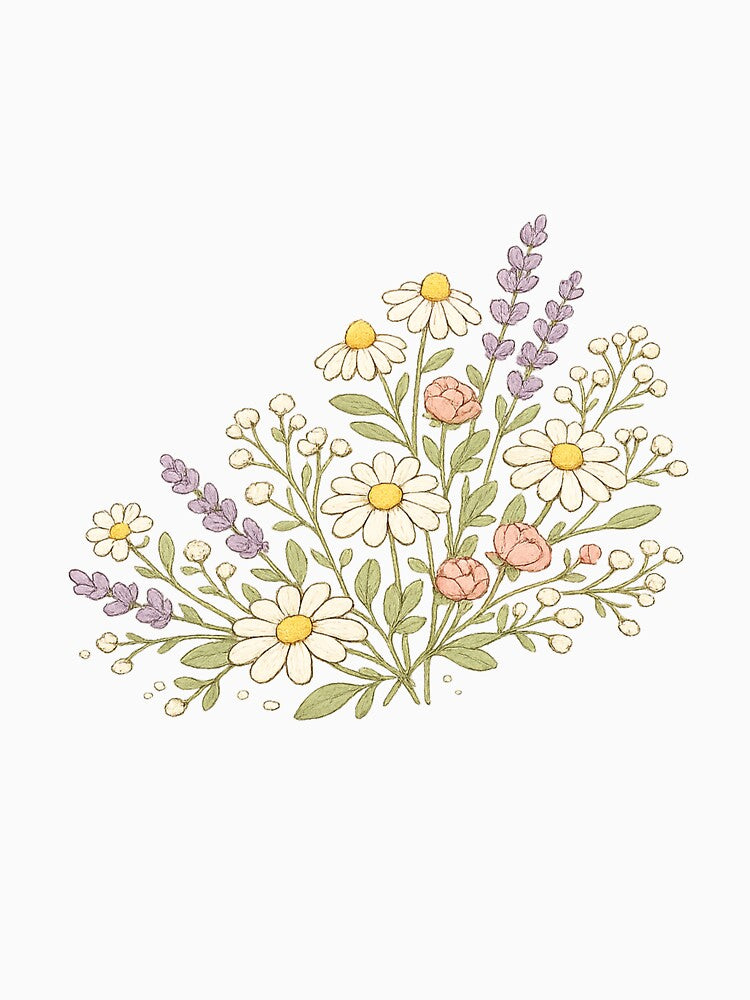 Wildflower Bouquet Illustration by DigiHouse