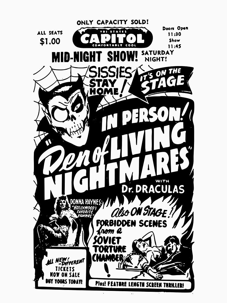 Den of Living Nightmares – Meet the Monsters Vintage Spook Show by ChickenFund