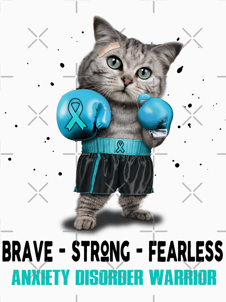 Anxiety Disorder Warrior - BRAVE STRONG FEARLESS by Berriosly