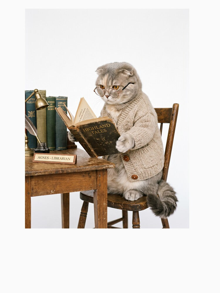 Scottish Fold Librarian by PictoVibe