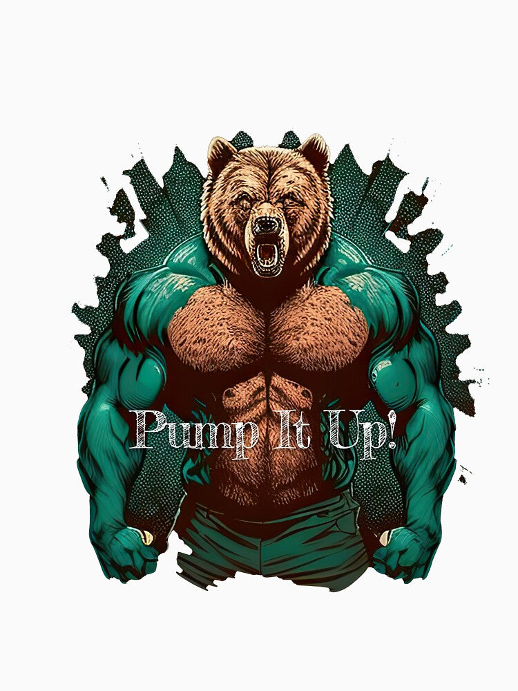 Pump It Up!DesignBodybuilding Fitness Gym Workout Exercise Merch Print Design by tengamerx