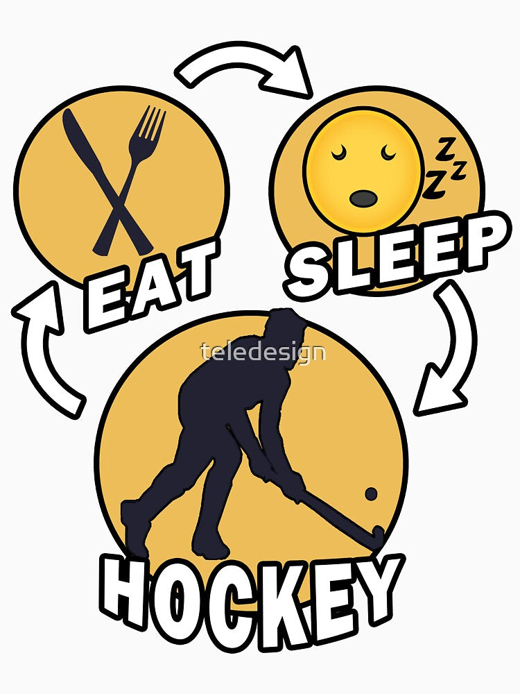 Eat Sleep Hockey Repeat by teledesign