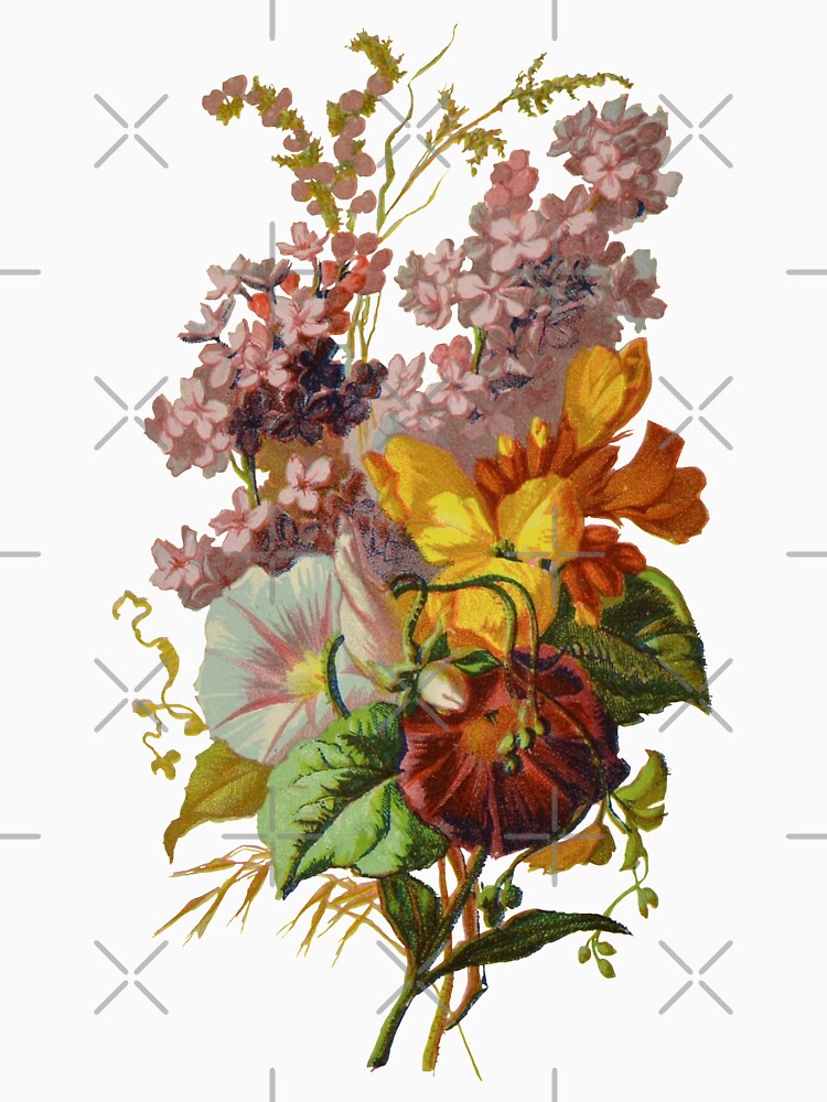Wildflowers Bouquet Botanical Print by Veriepear