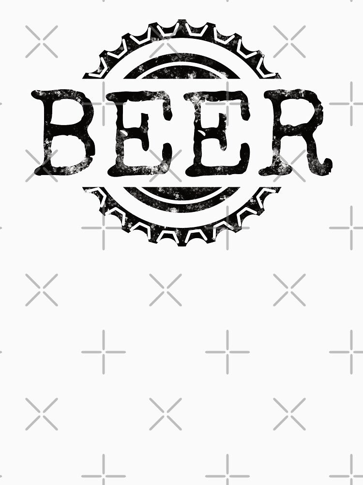 Beer Word and Bottle Cap (black) by DKdesigns27