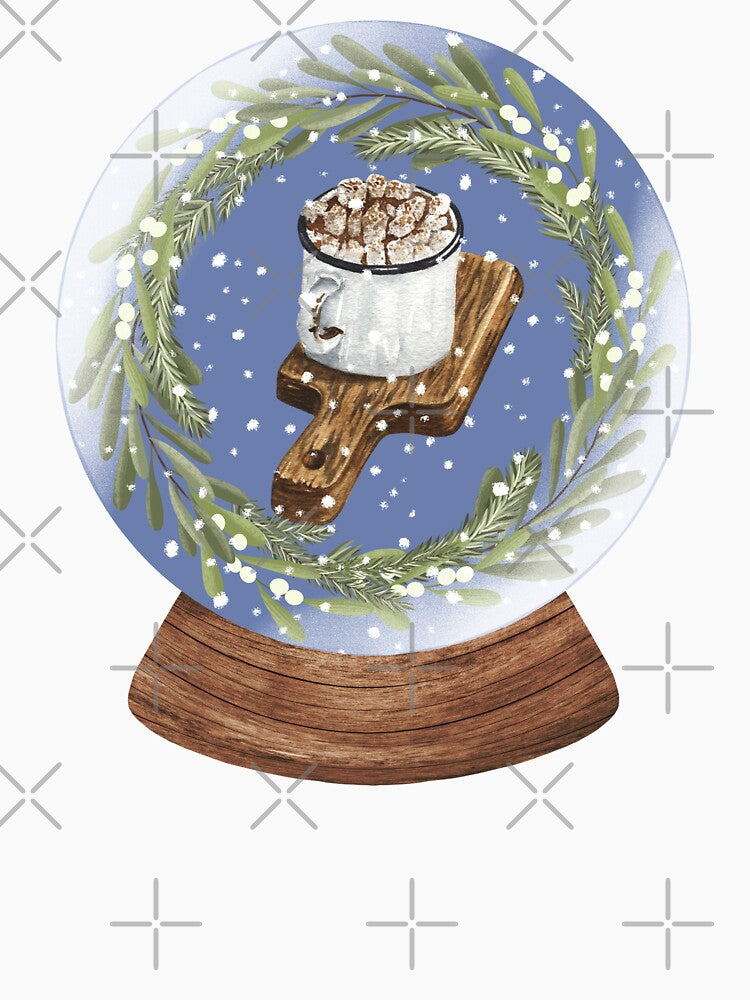 Snow Globe Winter Drinks 3 by TasimaDesign