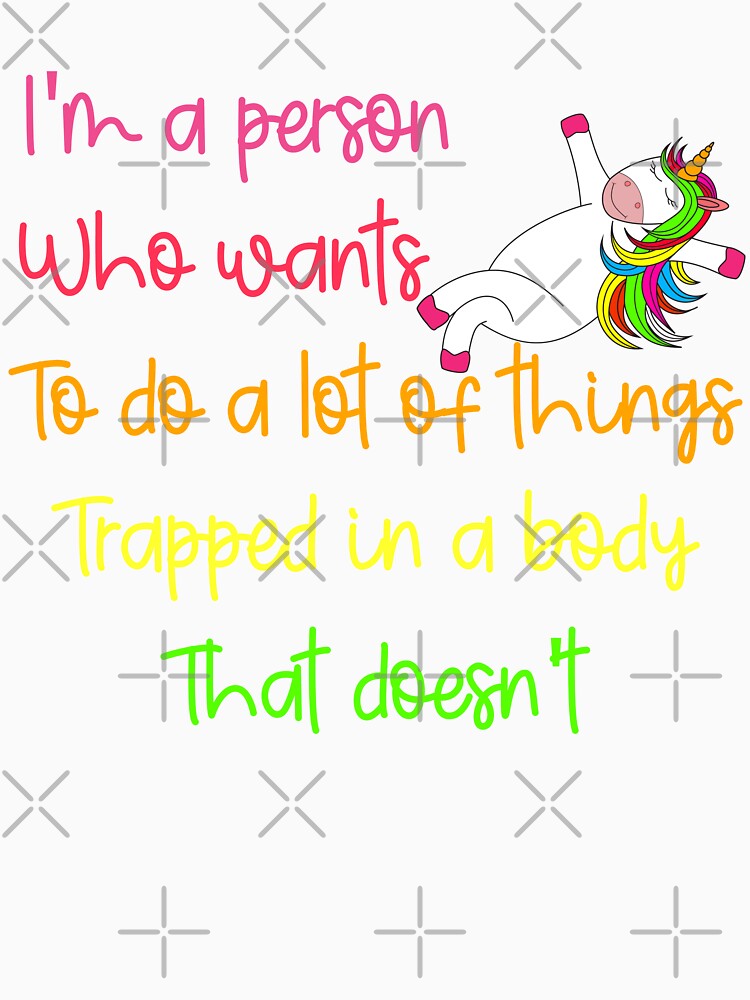 Funny Lazy Unicorn: I'm A Person Who Wants To Do A Lot Of Things,Lazy Unicorn Quote by AMINE  ★★★★★