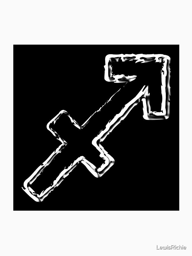 Sagittarius zodiac sign metallic style by LewisRichie