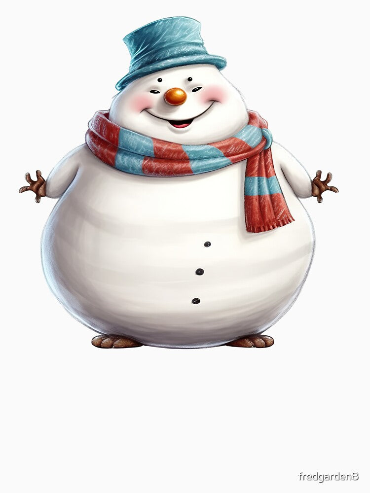 Chubby Snowman During Christmas.   Number  4 by fredgarden8