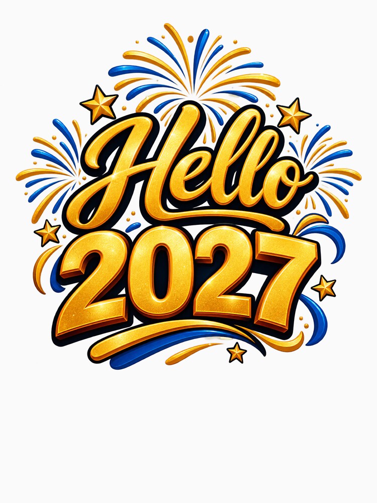 Hello 2027 New Year Shirt by MDShop011A