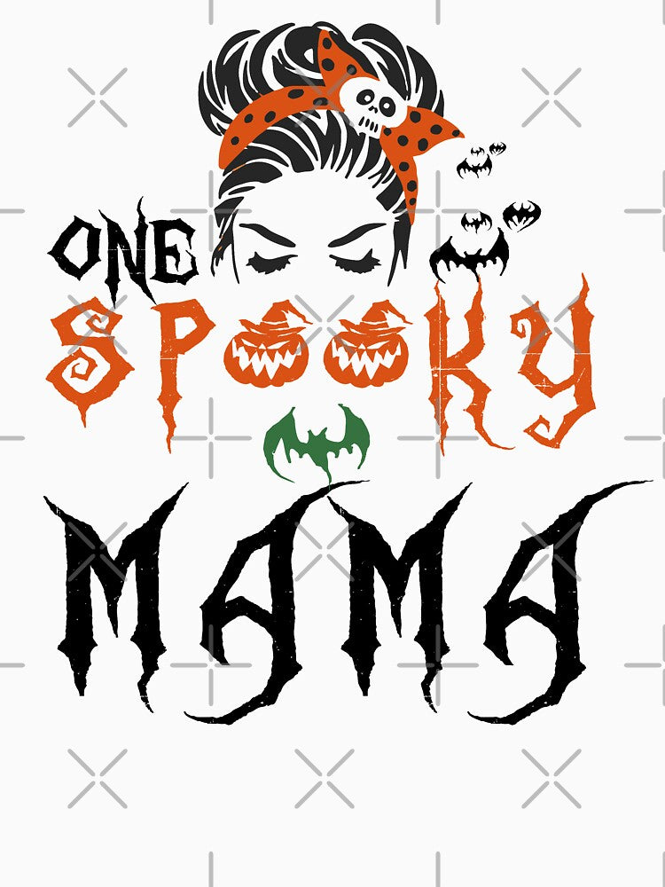 one spooky mama: funny halloween gift for mom mother mama great gift for spooky halloween holiday - halloween accessories for women/men also kids by Pero9