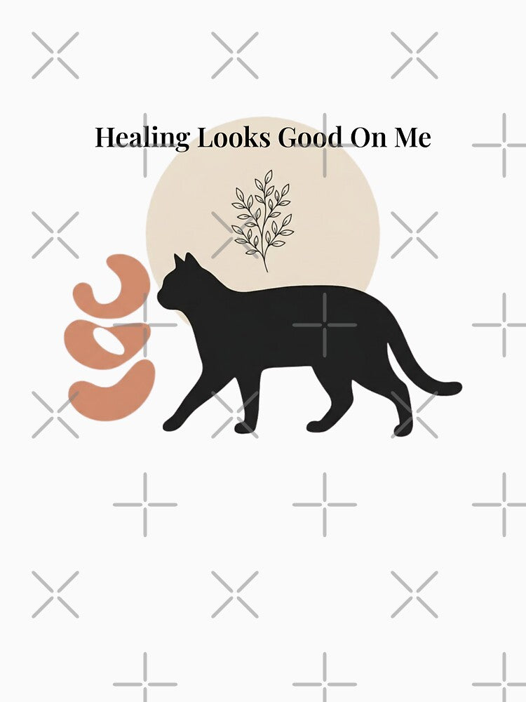 Healing Looks Good On Me - Self Growth Cat Design by RunningWhiskers