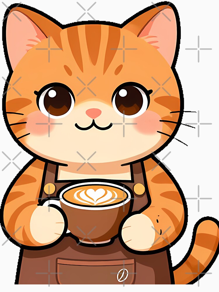 Barista Cat Making Coffee by pumsquare