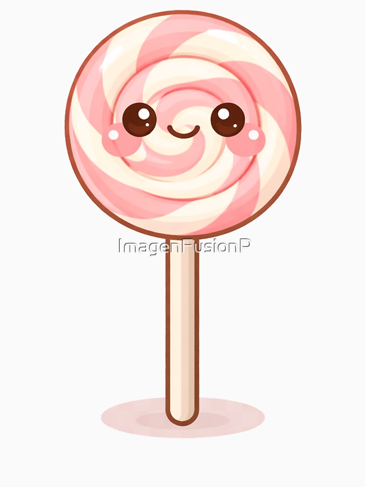 Kawaii Lollipop Candy Cute Food Character by ImagenFusionP