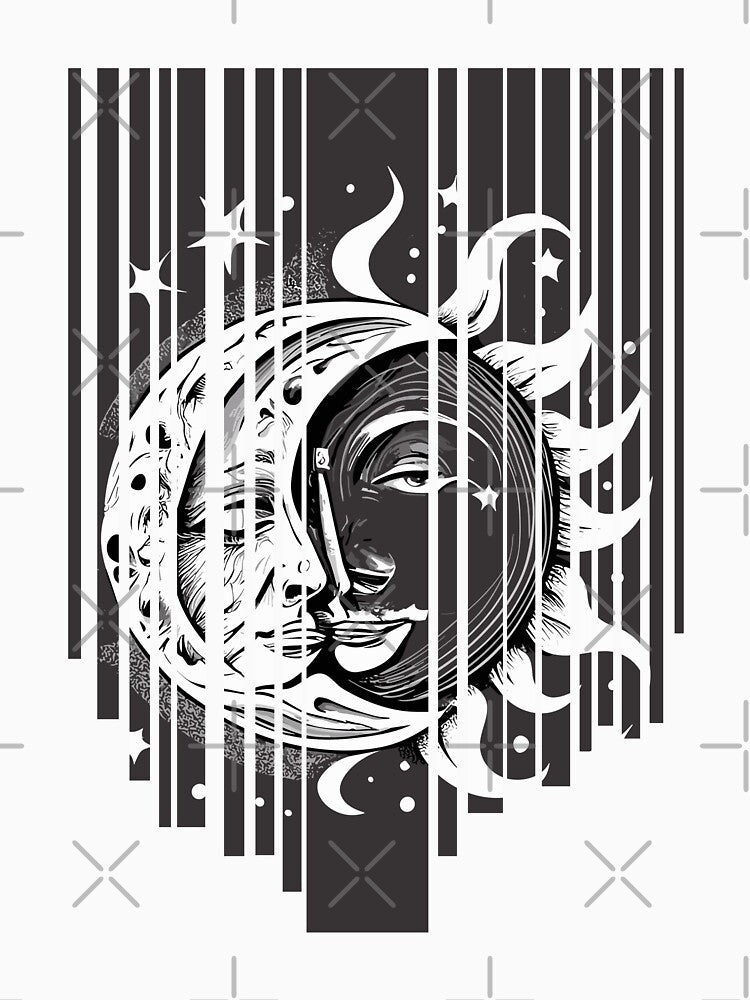 Moon And Sun by Art-T-shirtshop