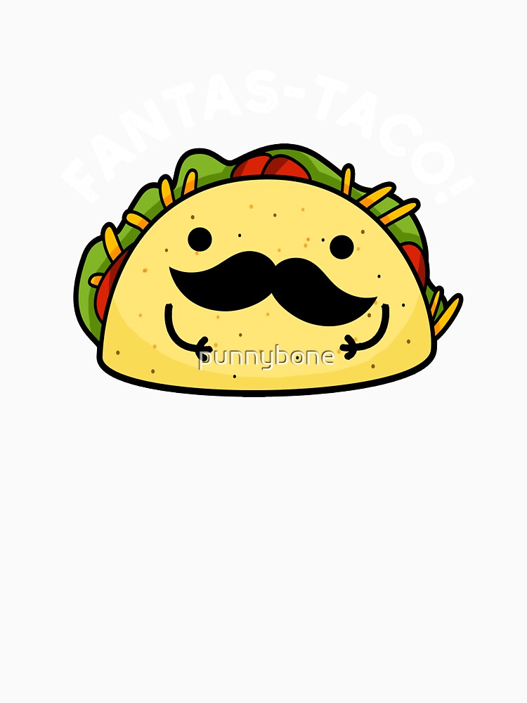 Fantas-taco Fantastic Funny Taco Puns (Dark BG) by punnybone