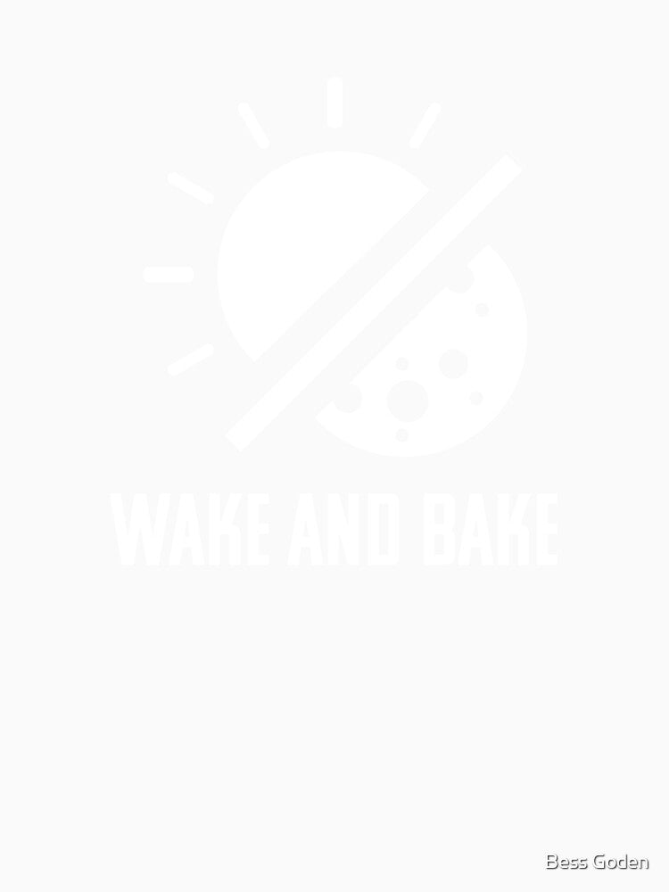 Wake and Bake Sun and Moon Graphic Design Weed/Cannabis/Pot/Marijuana Joint for 420 Smokers and Stoners by SteamParliament