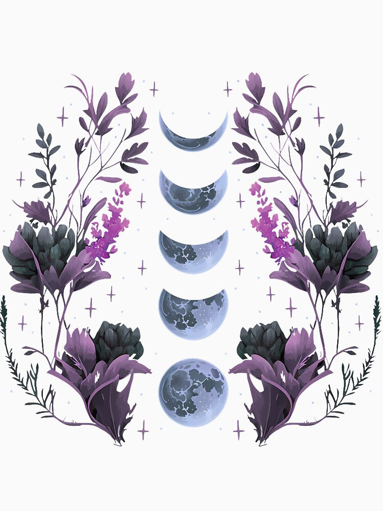 Mystic Wildflowers & Moon Phases by dsvhqzbs85