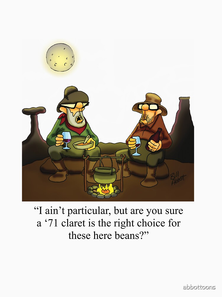 Funny Spectickles Cowboy Wild West Wine Pairing Humor by abbottoons