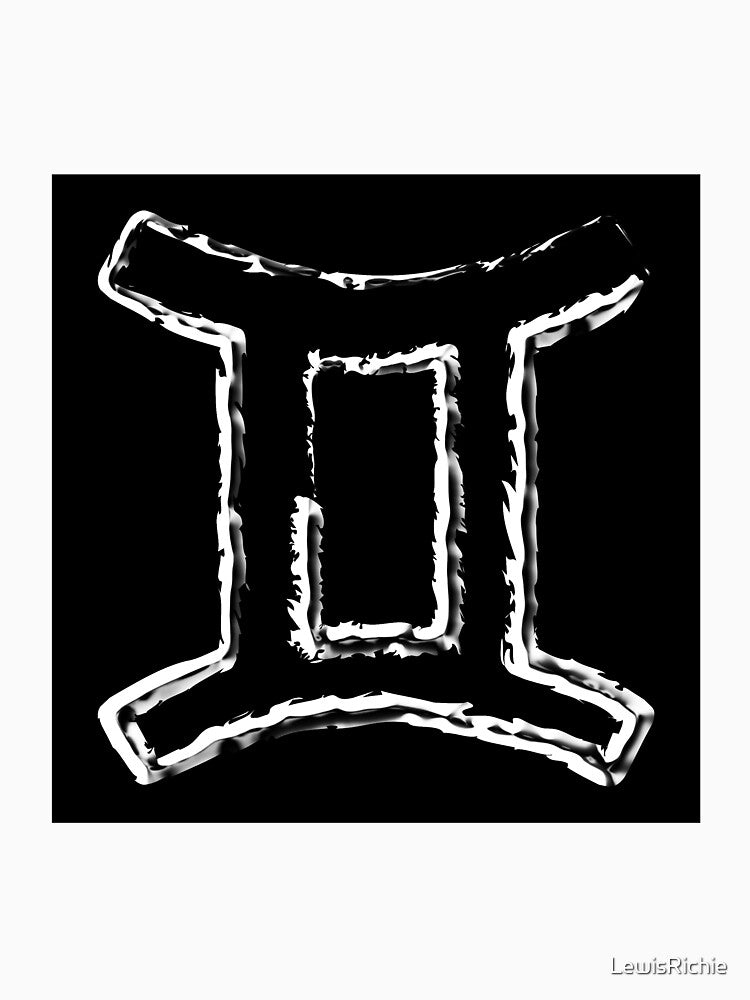 Gemini zodiac sign metallic style by LewisRichie