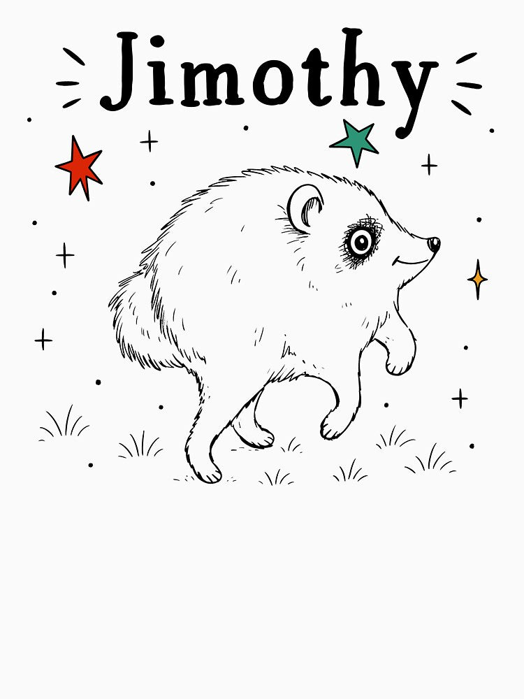 Cute Jimothy Viral Raccoon Meme - Funny Raccoon Lover by nosu-art-pod