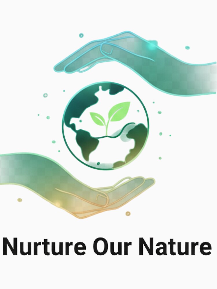 Nurture Our Nature – Earth Day Eco Minimal Design by MonaRose_Art