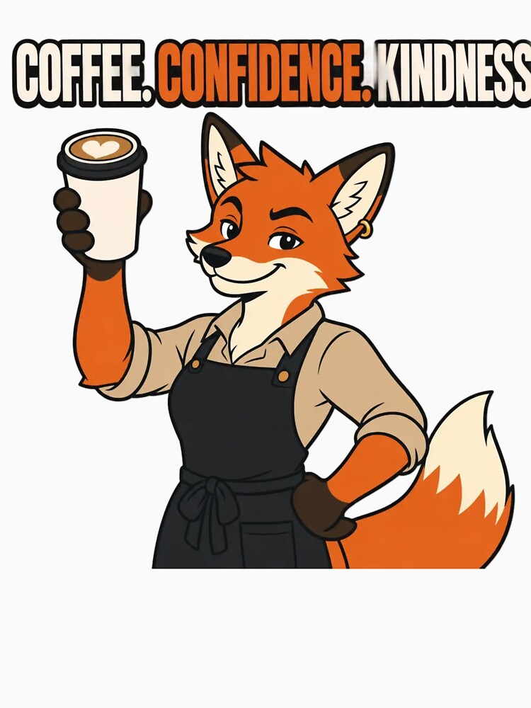 Paws for Coffee | Furry Barista Anthro Fox Coffee Humor by Furrenzy