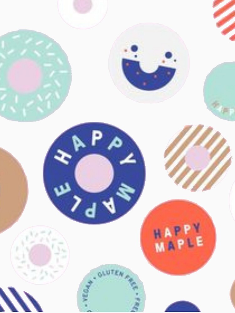HAPPY MAPLE , HAPPINESS , STICKER , T-SHIRT, GIFT by BLB7