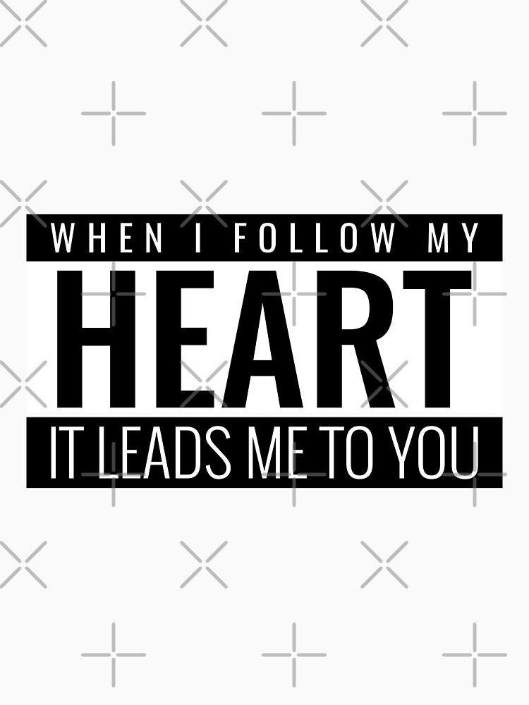 WHEN I FOLLOW MY HEART IT LEADS TO YOU. FUNNY PIZZA LOVE QUOTE STICKER by bestfunonline