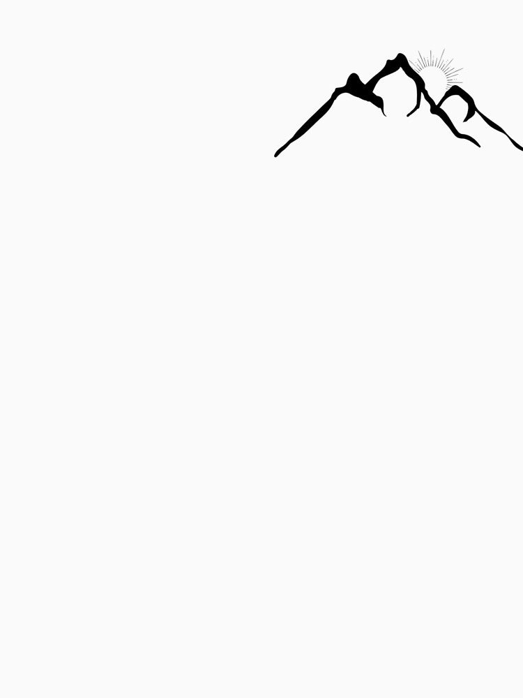 Minimalist Mountain Peak - Abstract Nature Line Art Design by NovaVesta