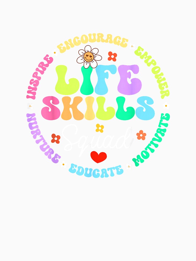 Groovy Life Skills Squad Teacher Special Ed SPED Team Crew T-Shirt by Fr0y000