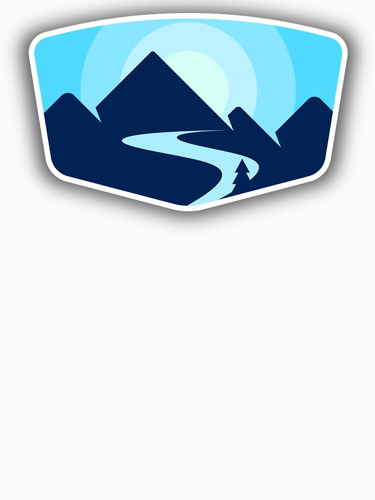 Minimalistic Mountains Monochrome Logo by ClovenPavn