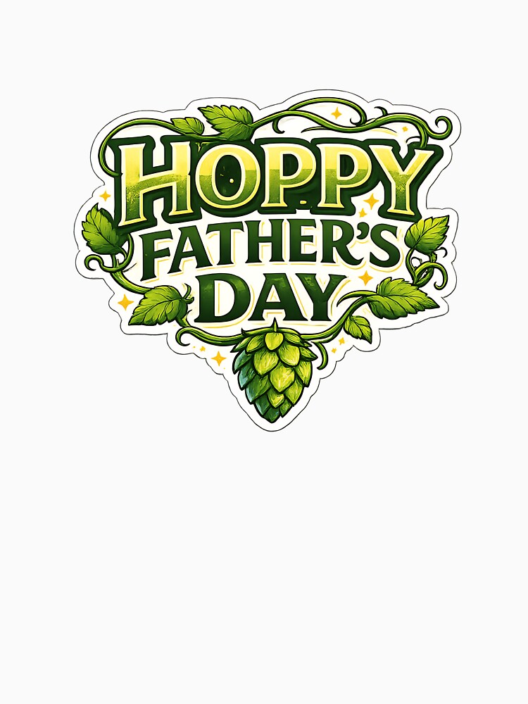 Hoppy Father's Day Funny Beer Pun Dad Sticker by FestivityFinds