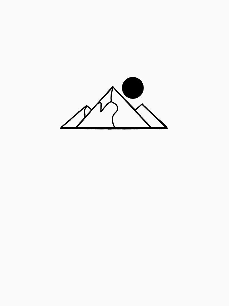 Minimalist Peaks at Sunrise by Edratone