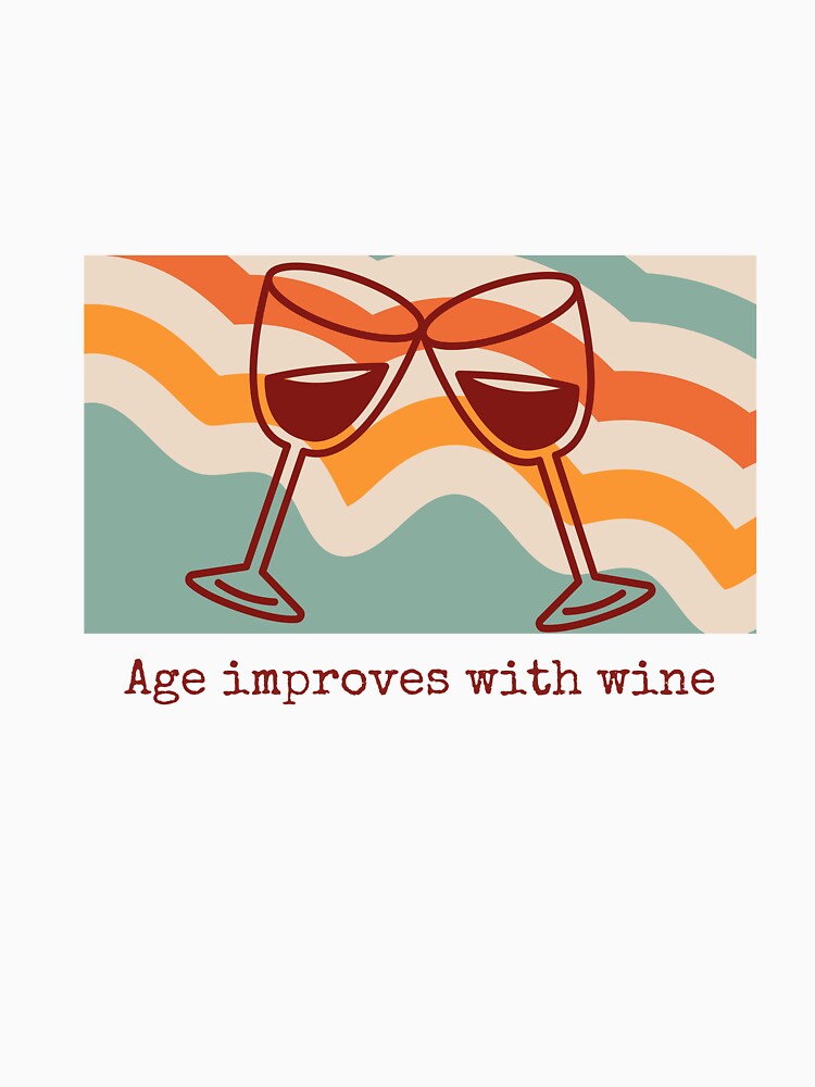 Age improves with Wine Colorful Retro design wine glasses by siempredesign