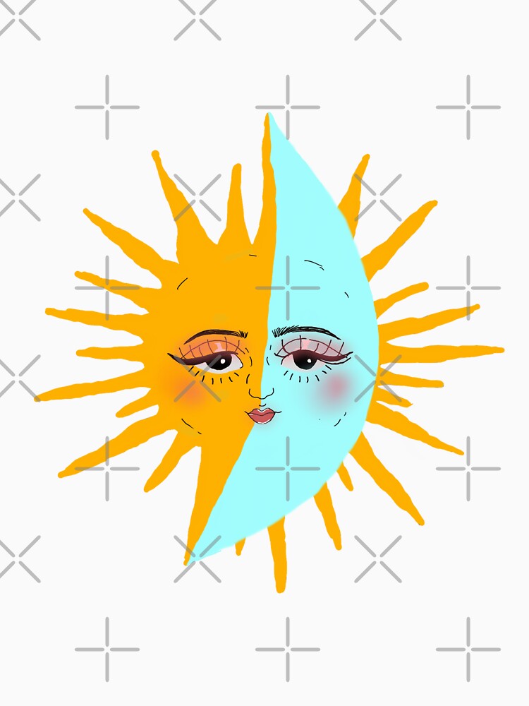 Feminine sun moon by Mermaidssparkle