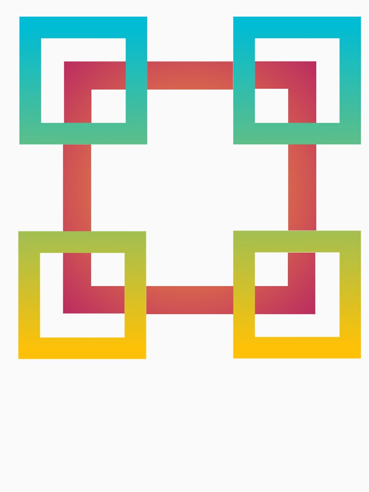 Colorful Geometric Square Pattern Art by imranatoz