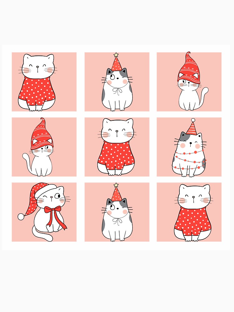 Cute Cat Christmas Design by Hawa Shama