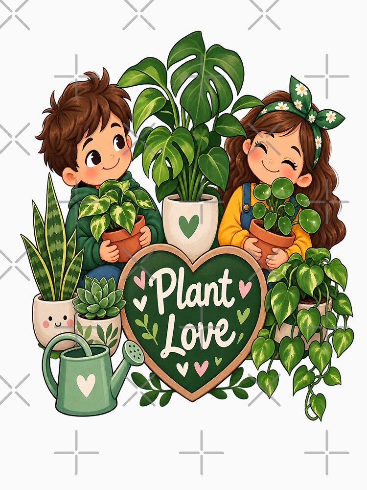 Plant Love Cute Plant Lover Gardening Design by NovaNest  Studio